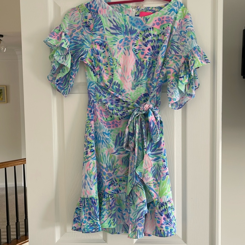 NWT Darlah Stretch Dress in Shell of a Party